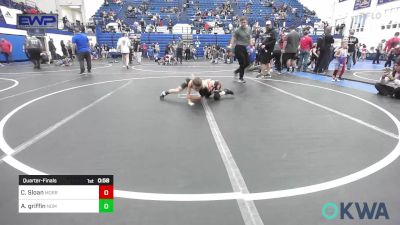 49 lbs Quarterfinal - Caden Sloan, Morrison Takedown Club vs Austin Griffin, Team Nomad