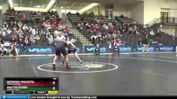 125 lbs Semifinal - Anthony Pisciotta, Maryville (MO) vs Paxton Rosen, Central Okla.