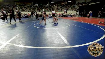 58 lbs Consi Of 16 #1 - Hayden Gregory, Tulsa Blue T Panthers vs Samuel Airington, Saints Youth Wrestling Club