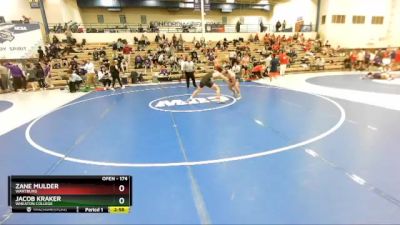 174 lbs Quarterfinal - Zane Mulder, Wartburg vs Jacob Kraker, Wheaton College