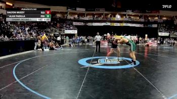 4A 189 lbs Champ. Round 1 - Alan Padilla, Pojoaque Valley vs Dalton Muzzy, Valencia