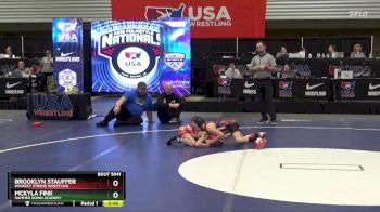 62 lbs Semifinal - Brooklyn Stauffer, Midwest Xtreme Wrestling vs McKyla Fink, Hammer Down Academy