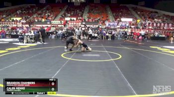 4A 144 lbs Cons. Round 2 - Caleb Menke, Topeka-Hayden vs Brandon Chambers, Kansas City-Bishop Ward