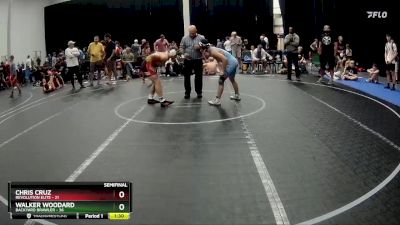 130 lbs Semis (4 Team) - Chris Cruz, Revolution Elite vs Walker Woodard, Backyard Brawler