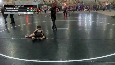 65 lbs Semifinal - Cameron Myatt, Nashville Catholic Wrestling vs Luke Goodman, Minion Training Center