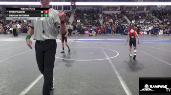 58 lbs Cons. Round 1 - Evan Francis, Con-Kids WC vs Brogan Wittman, KS Thunderstruck