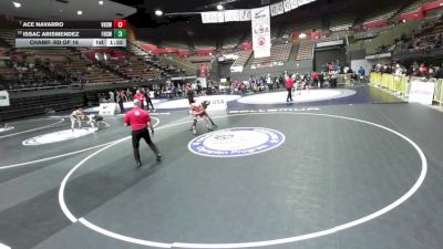 126 lbs Champ. Rd Of 16 - Ace Navarro, Vista High School Wrestling vs Issac Arismendez, Frontier High School Wrestling