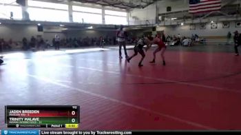112 lbs Round 1 (4 Team) - Trinity Malave, Indiana INFERNO GOLD vs Jaden Breeden, Missouri Red