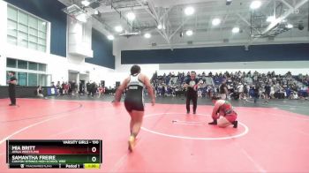 190 lbs Round 1 - Samantha Freire, Canyon Springs High School Wre vs Mia Britt, Ayala Wrestling