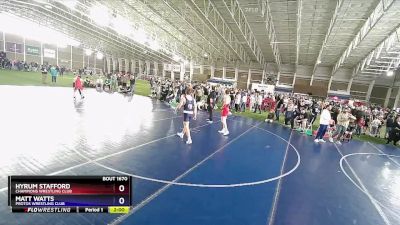 190 lbs Semifinal - Hyrum Stafford, Champions Wrestling Club vs Matt Watts, Protos Wrestling Club