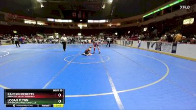 118 lbs Cons. Round 2 - Logan Flynn, Grindhouse Wrestling Club vs Karsyn Ricketts, Prescott Valley Bighorns