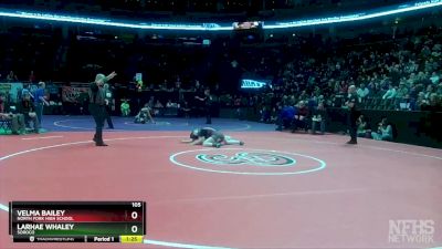 105 lbs Quarterfinal - Velma Bailey, North Fork High School vs Larhae Whaley, Soroco