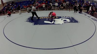 12U Boys - 70 lbs Cons. Round 4 - Julian Lawrence, Red Wave Wrestling vs Zander Smith, Midwest Xtreme Wrestling