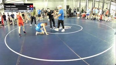 132 lbs Cons. Semis - Kaine Lewis, Gladiator Wrestling Club vs Isaac Opatrny, Ohio