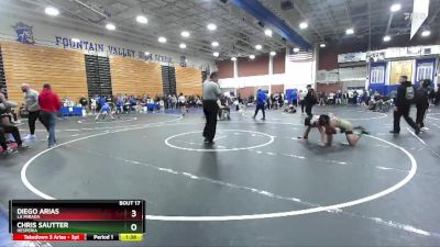 106 lbs Champ. Round 1 - Chris Sautter, Hesperia vs Diego Arias, La Mirada