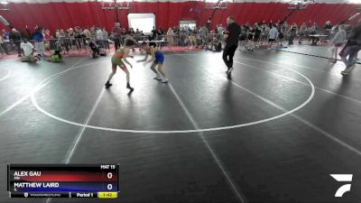 110 lbs Cons. Round 3 - Alex Gau, MN vs Matthew Laird, IL