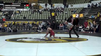 125 lbs Cons. Round 2 - Koufax Christensen, Oklahoma vs Jeremiah Reno, Little Rock