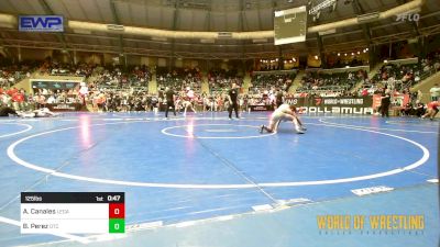 125 lbs Consi Of 8 #2 - Adrian Canales, Legacy Wrestling vs Braden Perez, Owasso Takedown Club