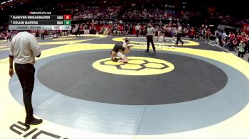 D2-106 lbs Champ. Round 1 - Sawyer Broadwater, Carrollton vs Collin Bartos, Buckeye