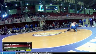 285 lbs Placement Matches (16 Team) - Garrison Vikander, Manhattan HS vs Xavier Martinez, Kearney