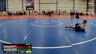 110 lbs Rd# 6- 9:00am Saturday Final Pool - Brandon Lefler, NCWAY National Team vs Nolan Stennett, Rough House