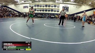 150 lbs Champ. Round 1 - Kyle LeMassena, Medina Highland (B), OH vs John Belts, Alliance High School