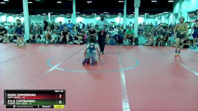 96 lbs Round 2 (4 Team) - Kyle Capodanno, Xtreme Team White vs Hugh Zimmerman, Dirty Jersey