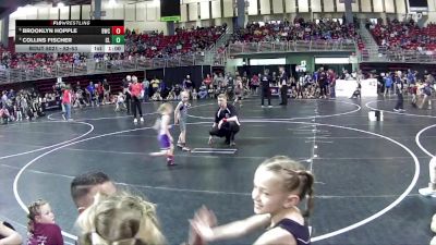 52-53 lbs Quarterfinal - Brooklyn Hopple, Blair Wrestling Club vs Collins Fischer, Clarkson Leigh