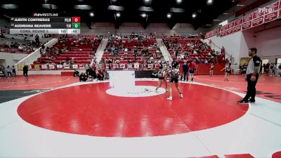 JH 110 lbs Cons. Round 5 - Audriana Beavers, Yukon JH vs Judith Contreras, Ponca City JH