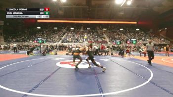 4A-132 lbs Quarterfinal - Lincoln Young, Rock Springs vs Joel Magana, Jackson Hole