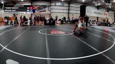 82 kg Cons. Round 4 - Tommy Bennett, Northern Illinois RTC vs Emanuel Diaz, SPAR Wrestling Academy