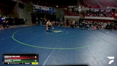 285 lbs Round 1 (8 Team) - Keegan Ireland, Dumas vs Barrett Durham, Springtown