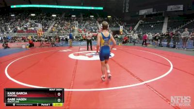 3A-106 lbs Champ. Round 1 - Gabe Hagen, Wheatland vs Kade Garcia, Worland