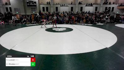 120 lbs Quarterfinal - Charlie Lussier, Whitman-Hanson vs Casey Rhodes, Brockton