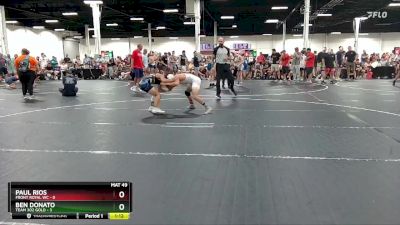 106 lbs Finals (2 Team) - Ben Donato, Team 302 Gold vs Paul Rios, Front Royal WC