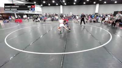 132 lbs Sammy Sanchez, Team Wyoming White vs Brody Jensen, Team Nebraska