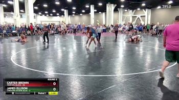 175 lbs Round 2 (8 Team) - Carter Brown, Team STL Black vs James Ellison, Carolina Exteme Blue