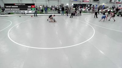 16U Boys - 120 lbs Cons. Round 2 - Izaius McDonald, Wyoming vs Wyatt Mason, Touch Of Gold Wrestling Club