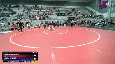 50 lbs Quarterfinal - Nixie Schooler, AK vs Erica Irvine, IA