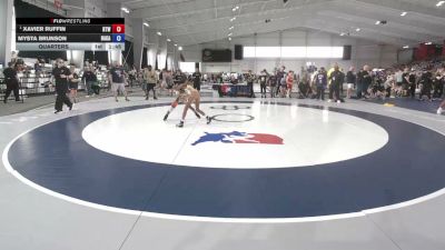 75 lbs Quarters - Xavier Ruffin, Ruffin Trained Wrestling vs Mysta Brunson, Bad Karma
