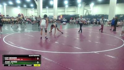 175 lbs Quarterfinals (8 Team) - Coy Bender, Terre Haute South Red vs Zane Ahmed, Canfield