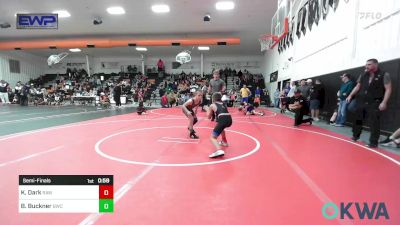 70 lbs Semifinal - Kyce Dark, Raw Wrestling Club vs Bowman Buckner, Berryhill Wrestling Club