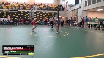 138 lbs Semifinal - Benjamin Brownfield, CANTON MCKINLEY vs Amari Bowers, CONNEAUT