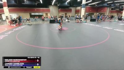 82 lbs Round 3 - Walker Norsworthy, Empire Elite Wrestling vs Camden Danielson, Texas Elite Wrestling Club