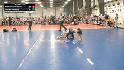 96 lbs Round 2 (10:30am Friday) - Landon Hansen, SELECT, UT vs Owen Blankenship, VA. Patriots