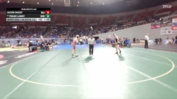 3A Boys 132 lbs Champ. Round 1 - Trask Lardy, Burns Boys vs Jacob Bazzy, Willamina Boys