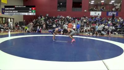 141 lbs Champ. Round 1 - Jake Wyatt, Keiser University vs Clayton Hicks, Life University