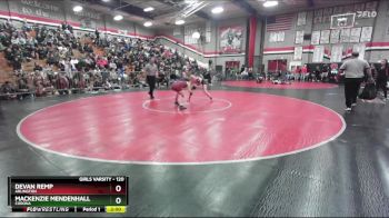 120 lbs Champ. Round 3 - Devan Remp, Arlington vs Mackenzie Mendenhall, Corona
