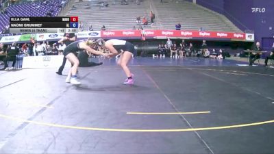 145 lbs Semis (4 Team) - Naomi Grummet, Albion vs Ella Gahl, Manchester