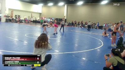 130 lbs Semis & Wb (16 Team) - Shelby Fillyaw, Charlies Angels Florida Pink vs Cadence Weis, Team Montana Gold